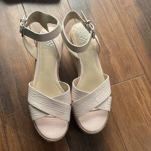Vince camuto martinda espadrille wedge sandal. Size 10. Only worn once.